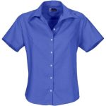 Ladies Short Sleeve Aspen Shirt New Blue