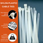 SECURI-PROD Cable Tie Large 400X5MM Wht 100