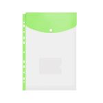 Kenzil Punched Top Load Carry Folder Green