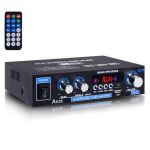 AK35 200W Stereo Audio Amplifier Bluetooth 5.0 2.0 Channel MINI Amplifier Stereo Receivers With Bass & Treble Control Home Ampli