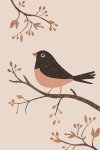 Bird In The Tree - Wall Art Print - A1