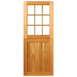 Swartland Door-framed Ledged & Battened Bottom Small Pane Top Stable Open In