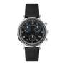 Ted Baker Mimosaa Chrono Sst Silver-tone Black Leather Strap Watch