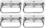 4-PIECE 100MM Stainless Steel Spring-loaded Drop Handles For Tool Boxes