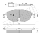 Stone Brake Pad Set Front SP88660