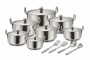 High Quality 18-PCS Stainless Steel Cookware Set