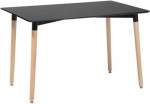 Smte Emmy Rectangular Dining And Workplace Table Size 1.2M Black With Keychain