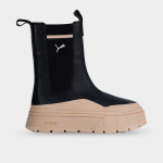 Puma Women's Mayze Stack Chelsea Casual Black red Boots