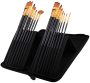 Paint Brushes For Acrylic Paint Artist Paint Brushes Set 15 Artist Brushes With A Paint Brush Holder For Watercolour Oil Acrylic Face Paintbrushes