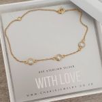 Lamara-gold Gold Plated 925 Sterling Silver Bracelet Dainty Adjustable Up To 20CM