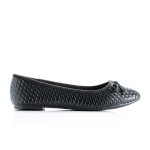 Donnay Wendy Weave Bow Pump - Black