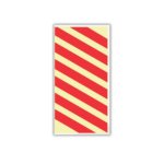 Chevron Photoluminescent Safety Sign F24