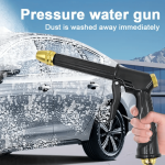 1PC High Pressure Water Gun: Car & Floor Washing Garden Hose Nozzle Yard Supplies - Plastic Standard Threads