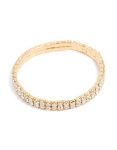 Goldair Gold Diamante Layered Stretch Bracelet