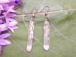Clear Quartz Point Earrings