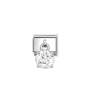 Composable Classic Link Pendant Round Brilliant Cut Stone White
