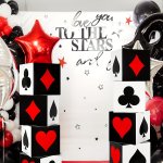 4-PACK Casino Theme Party Decoration Boxes General Use Paper Playing Card Symbols For Birthday Graduation Prom Decor Universal H