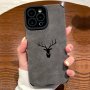 Black Deer Head Phone Case For IPHONE14/14PLUS/14PRO/14PROMAX IPHONE13/13PRO/13PROMAX IPHONE12/12PRO/12PROMAX IPHONE11/11PRO/11PRO Max/iphone 6/6S/6 PLUS/6S Plus/ IPHONE7/8/IPHONE X/xs