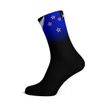 New Zealand Silver Fern Flag Socks - XL Black