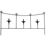 Metal Border Edging - Fleur Design - 51.5 X 0.4 X 26.5CM
