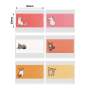 NB240 - - B1 / B21 / B3S / B4 - 40X20MM - 320 Cat Red/orange Labels