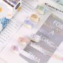 5ROLLS Kawaii Transparent Flower Sticker Tape Diy Decorative Material Tape Handbook Sketchbook Stickers School Supplies Stationery Gift