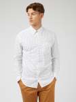 Polka Dot Print Shirt Regular Fit - White - XXL White