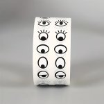 1000PCS Eye Stickers Labels. Eyes Self Adhesive Stickers For Diy Handmade Arts And Crafts Toys And Home Decoration Black And Whi