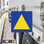 Yellow & Blue Vehicle Sticker