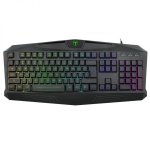 T-dagger Tanker RGB|104KEY|25 Non-conflict|membrane Gaming Keyboard – Black