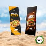 2 X Classic Branded X-banners