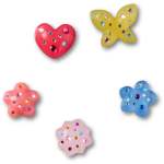 Dainty Gem Floral Jibbitz - Multi Osfa