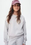 Crew-neck Sweatshirt - Light Grey
