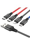 Hoco Charging Cable 4 In 1 USB To Type C – Iphone – Micro 1M