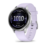 Garmin Venu 4 - 41MM - Silver Bezel With Periwinkle Silicone Band
