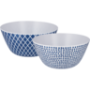 Mix Beach House Blue Salad Bowl