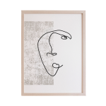 Visage 3 Art Print - A4