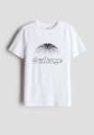 Printed Cotton T-Shirt - White Challenge