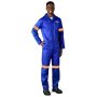 Safety Polycotton Boiler Suit - Reflective Arms & Legs - Orange Tape