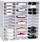 Krafetto 36 Grids Ink Pad Storage Rack Wall-mountable Stamp Pad Organizer Holder Compatible With Standard Size Ink Padsgrid Size
