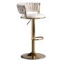 Deluxe Swivel Bar Stool With Adjustable Height