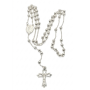 925 Sterling Silver Rosary Style Necklace 70 Cm