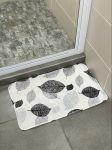 Bathroom Mat Leaf Print