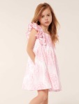 Selena Babydoll Girls Dress - 9-10 Yrs Pink Rose