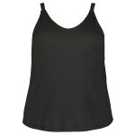 Donnay Plus Size Ity Cami With Adjustable Straps - Black