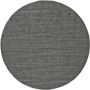 Luna Contemporary Solid Colour Charcoal Round