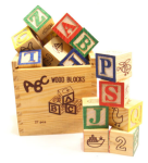 27 Pieces Wooden Blocks