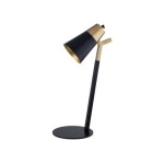 Khan Metal Table Lamp Black And Gold