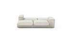 Double Lounger - Velvet - Creme - 241CM X 168CM