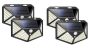 4PCS Solar Powered 114 LED Wall Light With Motion SENSOR-Q-L433